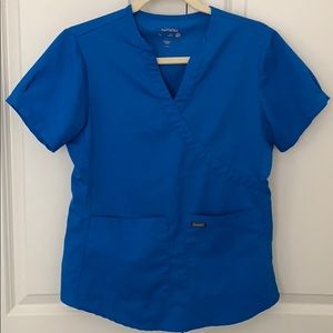 Sanibel Scrubs royal blue top